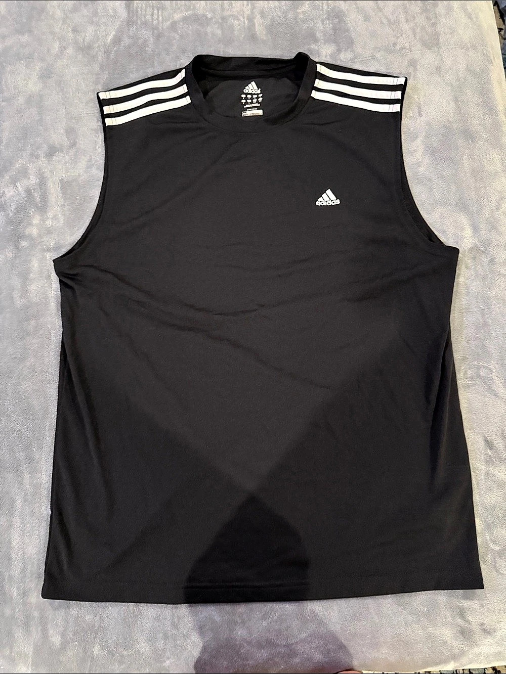 adidas Men's Black Sleeveless Jersey Size Large